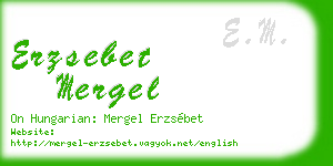 erzsebet mergel business card